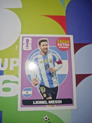 Cromo Extra sticker Messi Mundial 2026 Panini