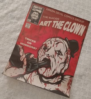 Póster Art the Clown (Terrifier) Green Devil Comic