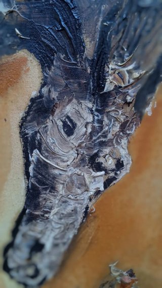 Cuadro Pintura óleo Potros Salvajes Angelo Zanelli