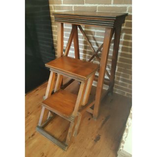 Silla Escalera Plegable Vintage Madera