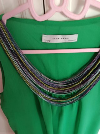 Vestido Zara verde