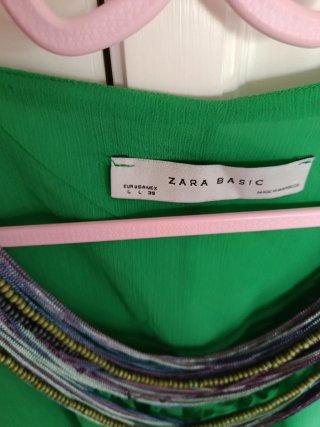 Vestido Zara verde