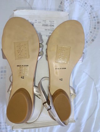 Sandalias Anne Weyburn beige Talla 42 SP01