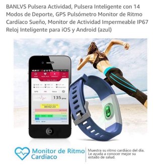 Pulsera Inteligente BANLVS GPS Monitor Ritmo