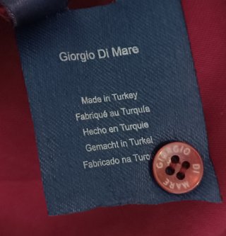 Polo 'Giorgio di Mare'. Burdeos. Talla L. NUEVO.