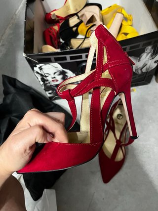 Zapatos de tacón rojos para mujer 36