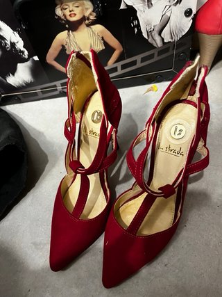Zapatos de tacón rojos para mujer 36