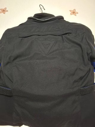 Chaqueta Moto Mujer Dainese Negra y Azul