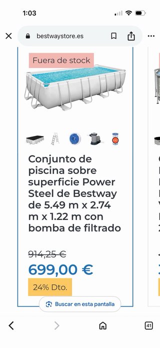 Piscina Plástico Gris