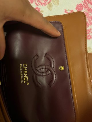 Borsa elegante donna marrone e oro
