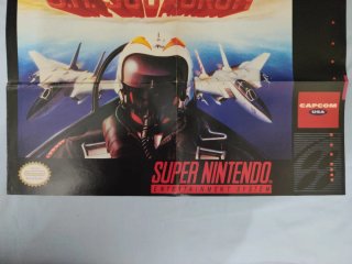 Póster U.N. Squadron Super Nintendo Capcom USA