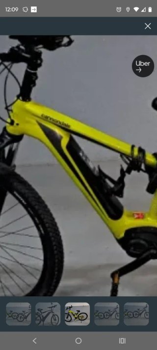 Bicicleta Eléctrica Cannondale Amarilla