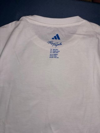 Camiseta Adidas Blanca Estampado Bebida