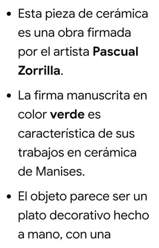 Jarrón antiguo firmado flores pintadas