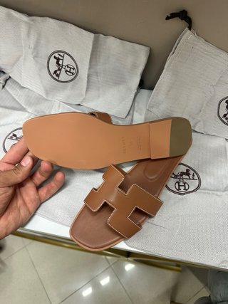 Hermès Ciabatte Marroni
