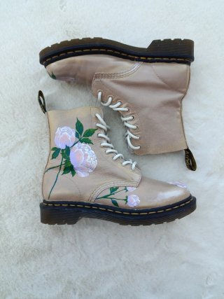Dr. Martens 1460 Pascal custom peonias talla 38