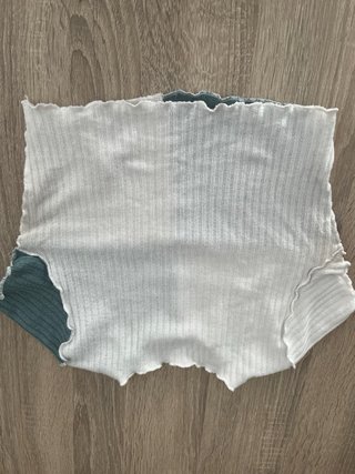 Cropped Shein gris y blanco Talla XS