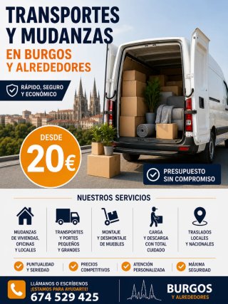 Mudanzas y vaciado de viviendas.