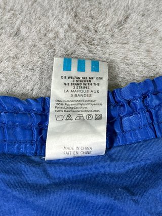 Pantalón corto Adidas vintage 80s azul
