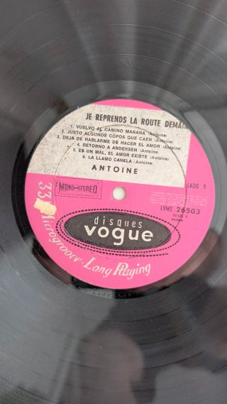 Vinilo Antoine Je Reprends La Route  LP dylan