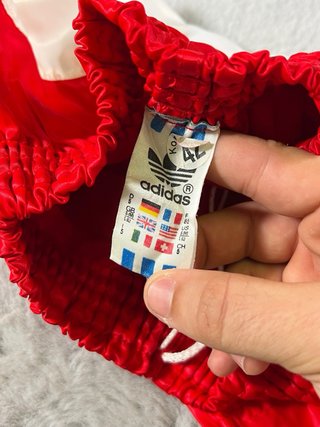 Pantalones Cortos Adidas Vintage 80s Rojos Talla S