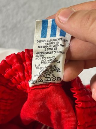 Pantalones Cortos Adidas Vintage 80s Rojos Talla S
