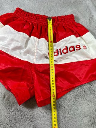 Pantalones Cortos Adidas Vintage 80s Rojos Talla S