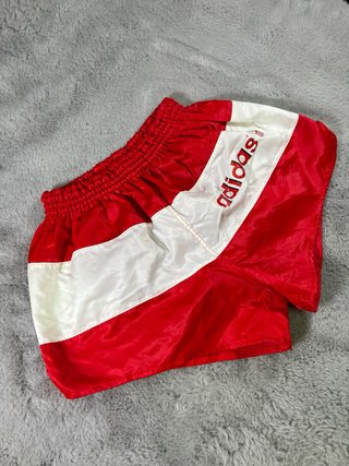 Pantalones Cortos Adidas Vintage 80s Rojos Talla S