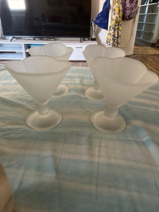 Set 4 Coppe Gelato Vetro