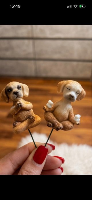 Statuine cani zen da infilzare divertenti e secora