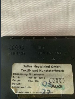 Soporte Maletero Audi A4 B7 Avant