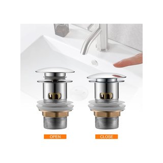 Ibergrif M20507 scarico lavandino ottone cromato