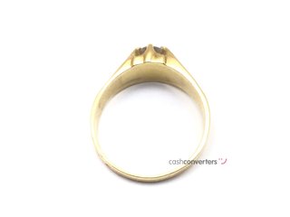 anillo oro 18k con piedra con circonita