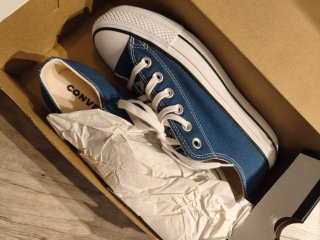 Converse CTAS Lift Ox Azul Talla 38