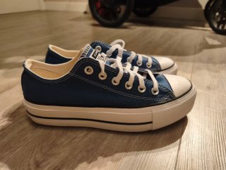 Converse CTAS Lift Ox Azul Talla 38