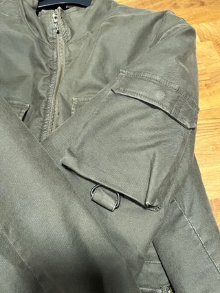 Chaqueta Skunkfunk verde militar multipocket