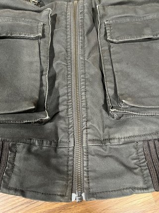 Chaqueta Skunkfunk verde militar multipocket