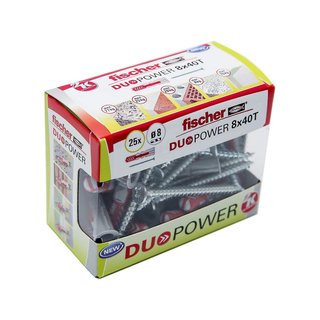fischer Duopower 10x80 S anclaje pared expansión