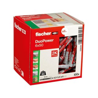 fischer Duopower 10x80 S anclaje pared expansión
