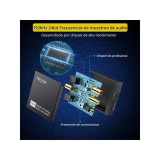 PROZOR convertidor digital a analógico audio