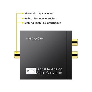 PROZOR convertidor digital a analógico audio