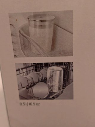 Jarra de cristal JURA con tapa metálica