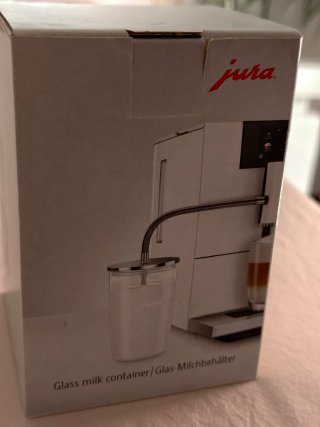 Jarra de cristal JURA con tapa metálica