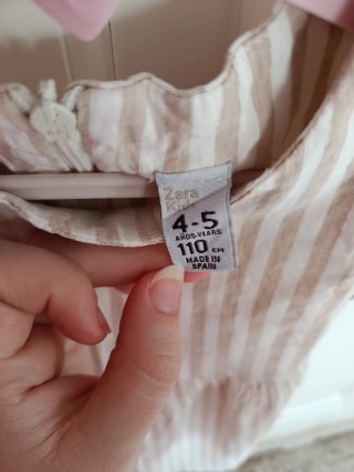 Vestido Zara Kids Rayas