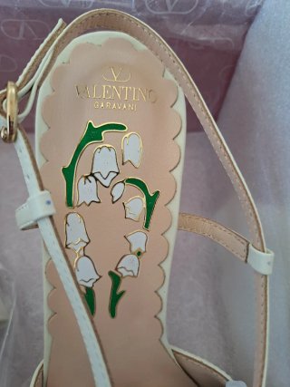 Valentino Garavani Scarpe Donna Bianco Oro