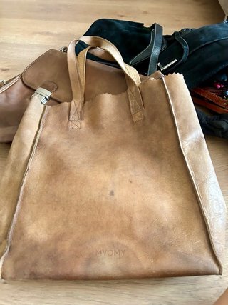 Bolso MYOMY de cuero marrón