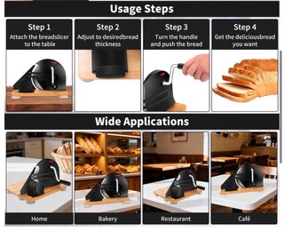 NUEVO! Rebanadora de pan manual multiusos