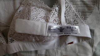 Bralette de encaje blanco