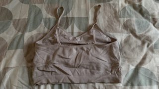 Top corto de tirantes acanalado Talla M/L