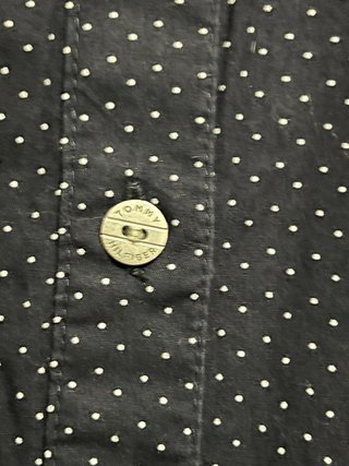 Camisa Tommy Hilfiger azul y blanca